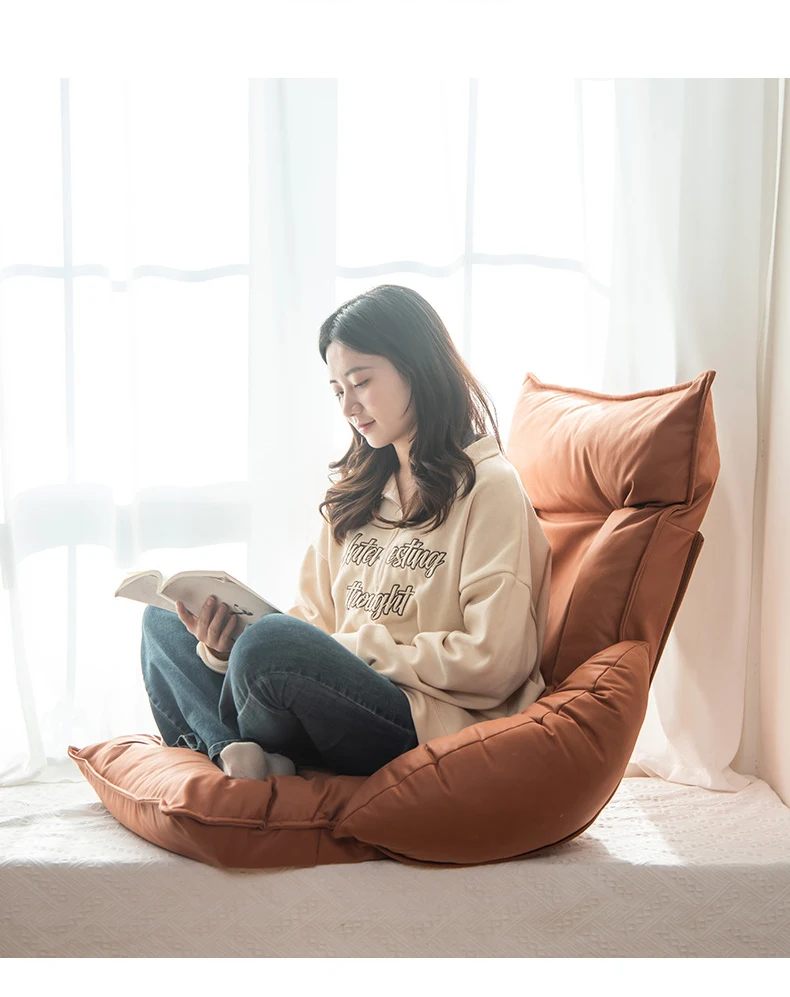 Lazy Sofa Single Living Room Floor Tatami Computer Office Chair Balcony Window Reading Chair Bedroom Recliner Furniture