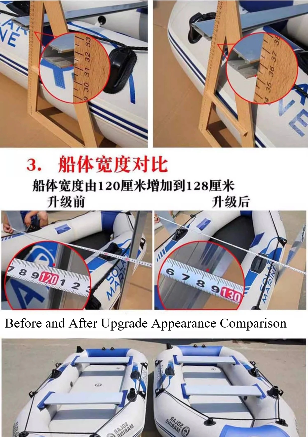 Thick PVC Inflatable Boat Foldable Rubber Dinghy Full Kits For Fishing Flood Rescue Kayak