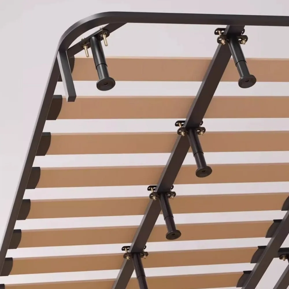 Adjustable Bed Frame Support Legs Metal Heavy Duty Bed Legs Replacement Load-bearing Black Furniture Legs