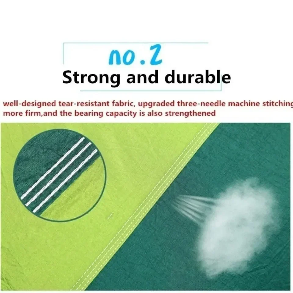 Outdoor Camping Double Hammock Automatic Quick Open Mosquito Net Anti Bug Anti Rollover With Pole And Sun Shade Cloth Kit