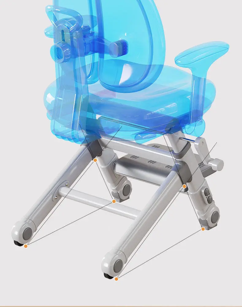 Kids Study Chair Multifunctional Height Adjustable Children's Writing Desk Chair
