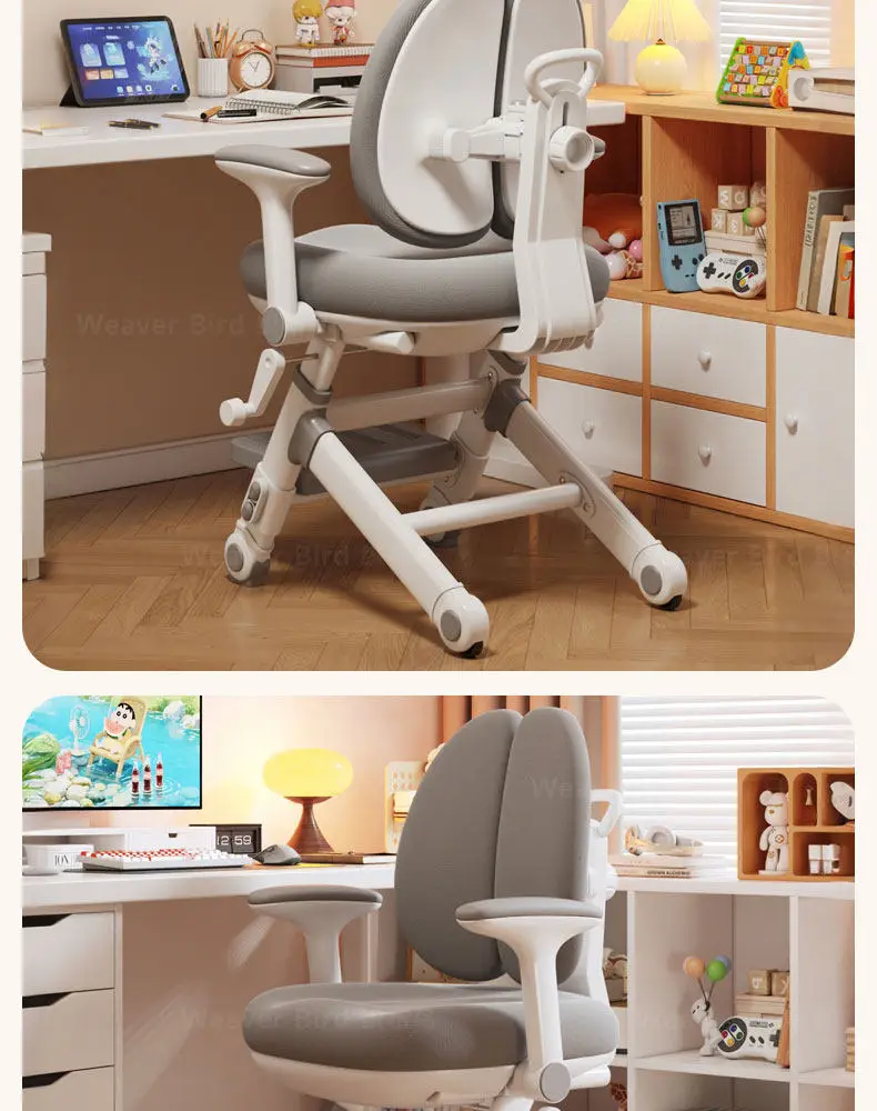Kids Study Chair Multifunctional Height Adjustable Children's Writing Desk Chair