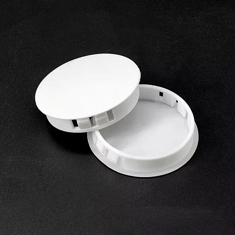 White Plastic Hole Plug Snap On Plug Furniture Door And Window Decoration Dust Cover 5mm~100mm