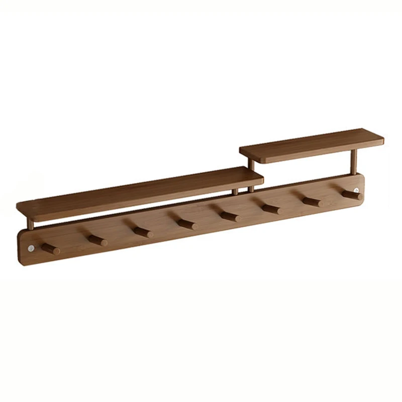 Wall Mounted Coat Racks Entrance Hall Clothes Storage Rack Stand Interior Hallway Clothing Organizer Hanger with Storage Shelf