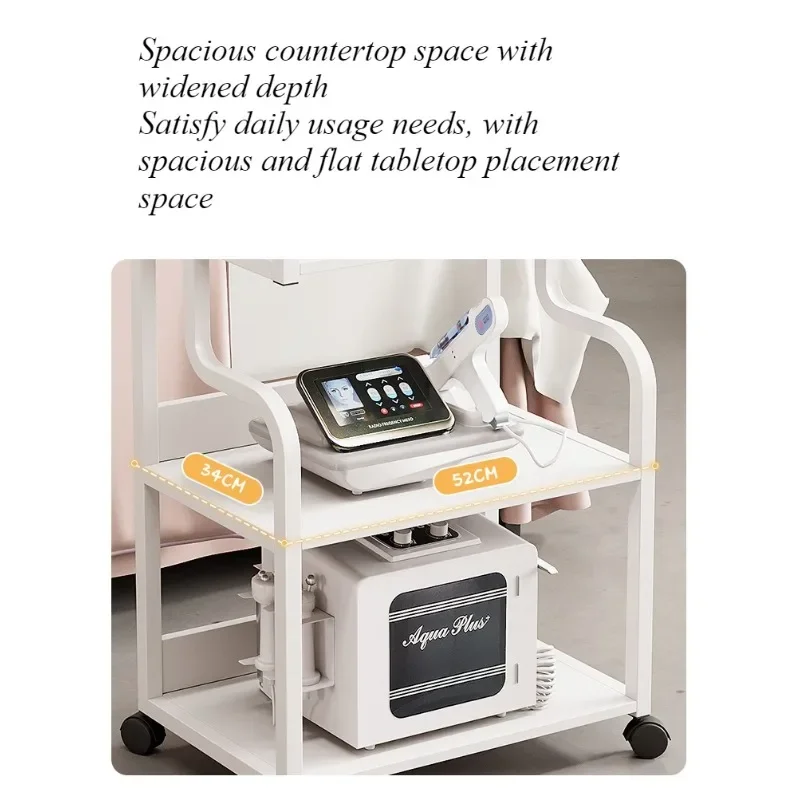 Beauty Instrument Cart Spectrometer Cart Small Bubble Movable Beauty Salon Trolley Special Tool Cart