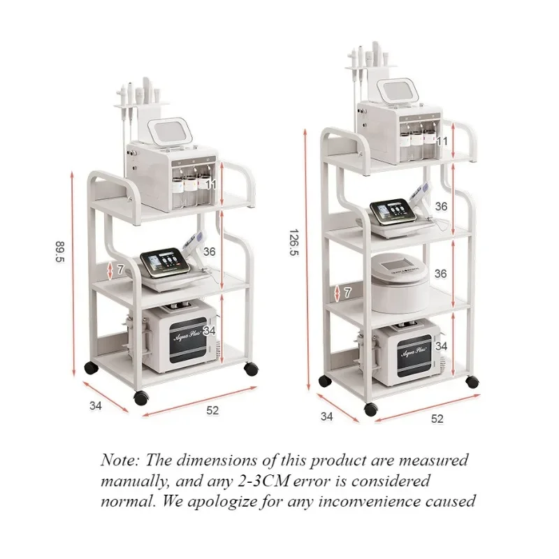 Beauty Instrument Cart Spectrometer Cart Small Bubble Movable Beauty Salon Trolley Special Tool Cart