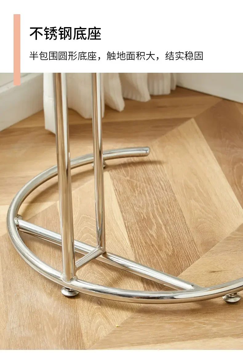 Transparent Glass Table Creative Lift Coffee Table Simple Sofa Table Nordic C-shaped Tables Geometric Round Tables