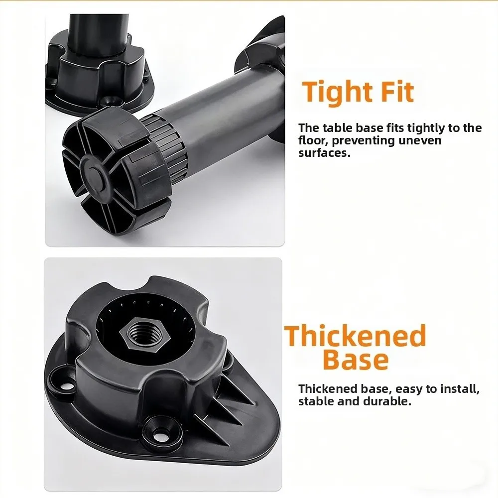 Heavy Duty Cupboard Foot Load Bearing Bracket Anti-Slip Cabinet Leg 8/10/12/15cm Adjustable Height Cabinet Levelers For Bathroom