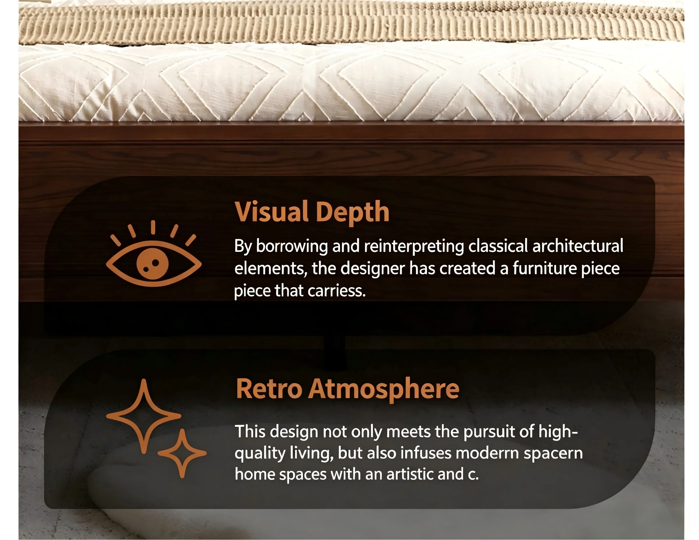 Any Size Custom French Vintage Mid Century Natural Solid Wood Storage Bed Eco Friendly Stain Resistant Master Bedroom Double Bed