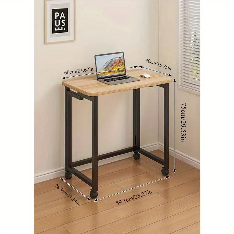 Simple Computer Desk Foldable Mobile Bedroom Makeup Bedside Small Desk Writing Desk