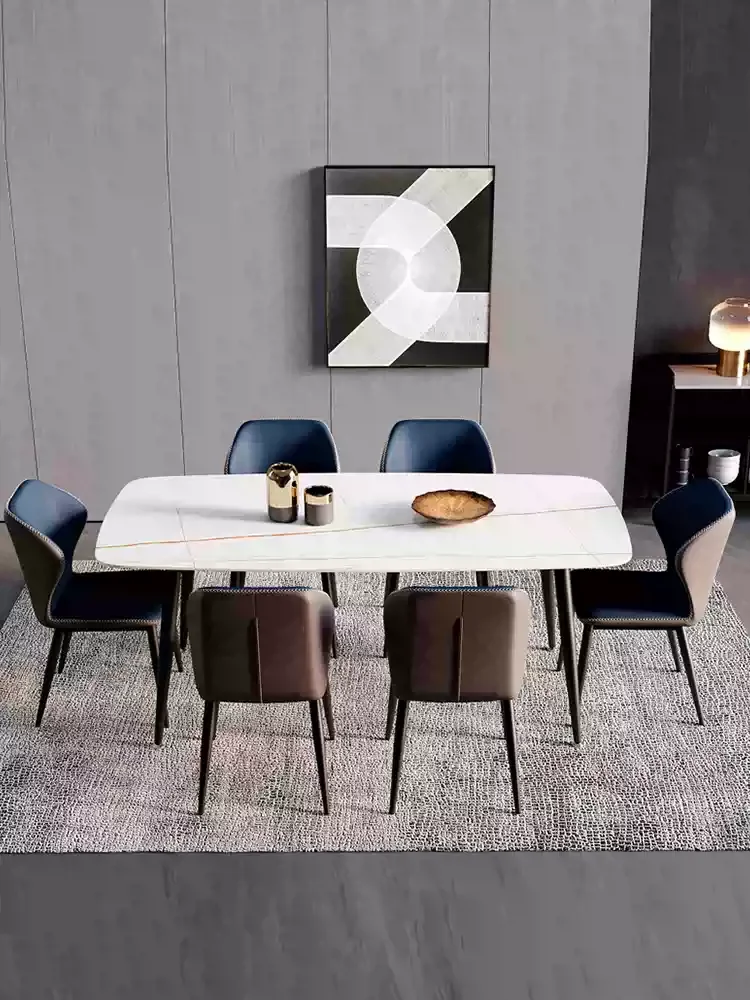Luxury Modern Dining Chair - Nordic Style Backrest Chair for Home/Cafe, Ergonomic Restaurant Chair with Metal Legs