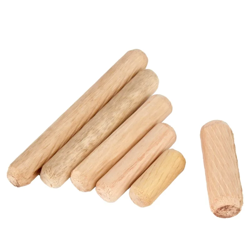 Wooden Dowel Cabinet Drawer Round Fluted Wood Craft Dowel Pins Fitting Wooden Dowel Pin M5 ~ M12