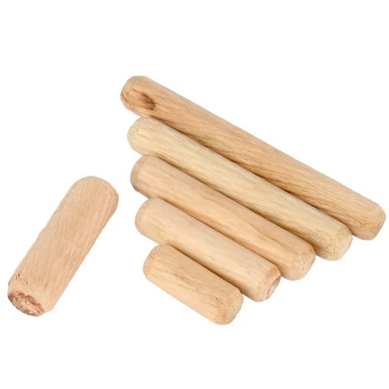 Wooden Dowel Cabinet Drawer Round Fluted Wood Craft Dowel Pins Fitting Wooden Dowel Pin M5 ~ M12