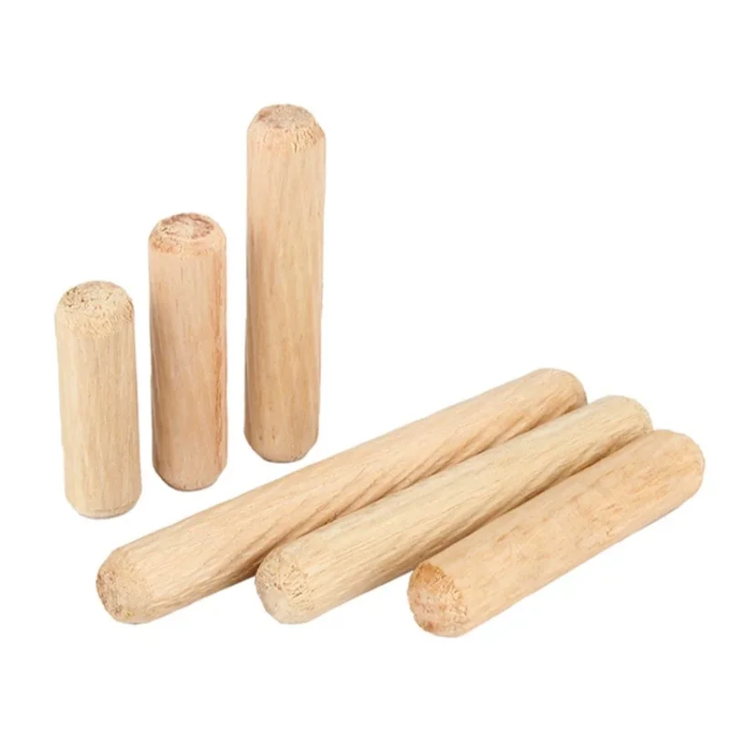 Wooden Dowel Cabinet Drawer Round Fluted Wood Craft Dowel Pins Fitting Wooden Dowel Pin M5 ~ M12