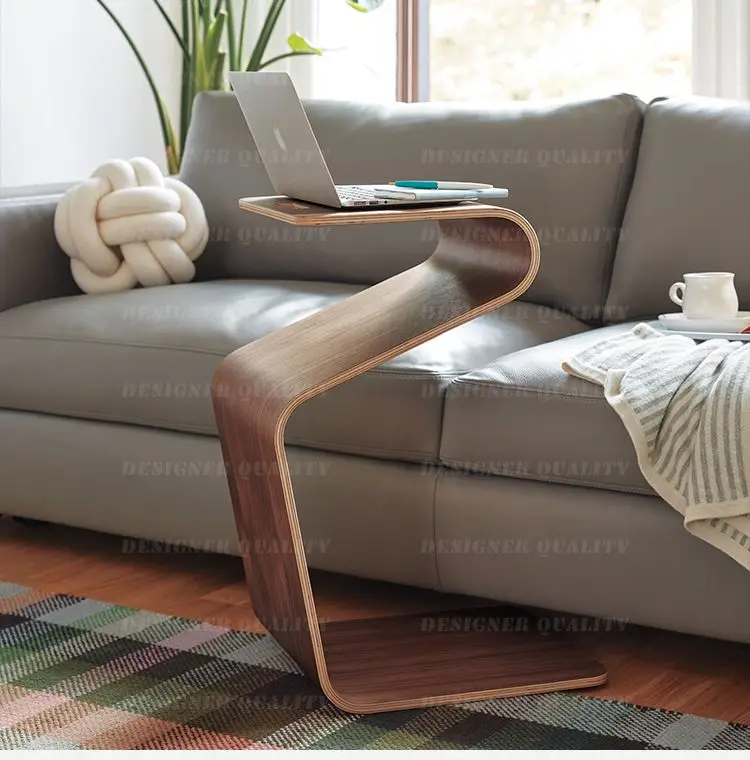 Solid Wood Side Table for Living Room Sofa, Small Coffee Table for Balcony Corner, Rustic Accent Stand for Bedroom Nightstand
