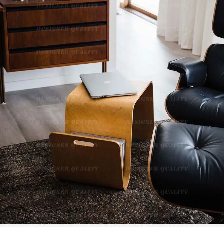 Solid Wood Side Table for Living Room Sofa, Small Coffee Table for Balcony Corner, Rustic Accent Stand for Bedroom Nightstand