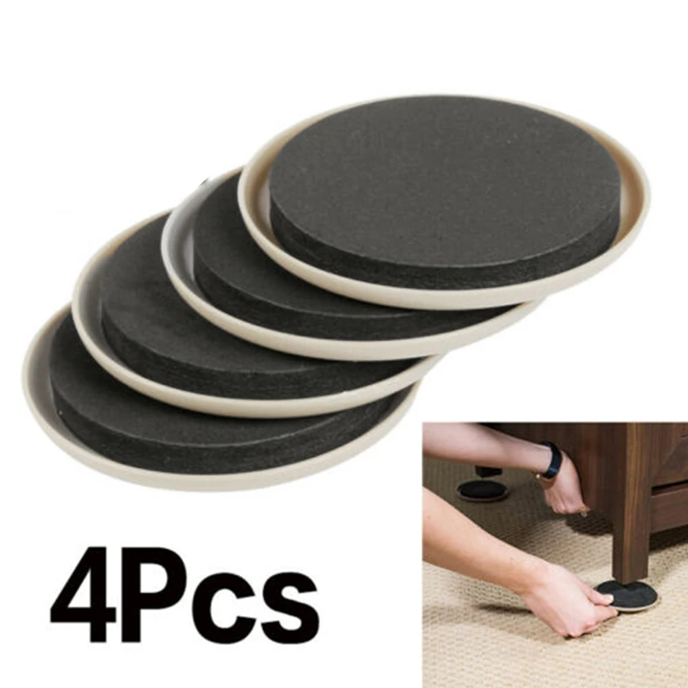 4pcs EVA Furniture Sliders Legs Pads For Carpet Surfaces Construction Prevents Carpet Damage During Furniture Movement