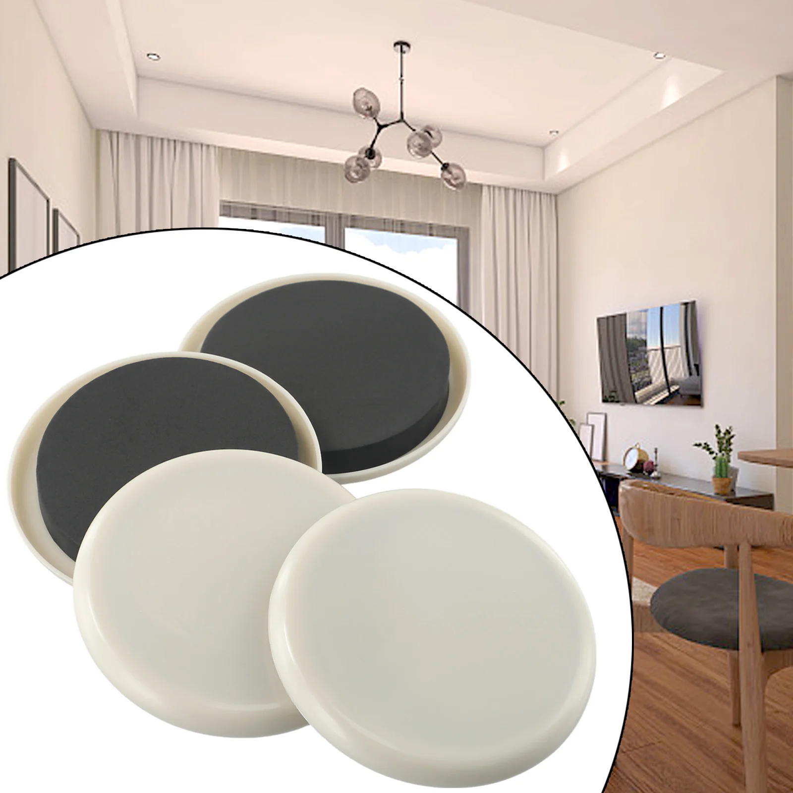 4pcs EVA Furniture Sliders Legs Pads For Carpet Surfaces Construction Prevents Carpet Damage During Furniture Movement