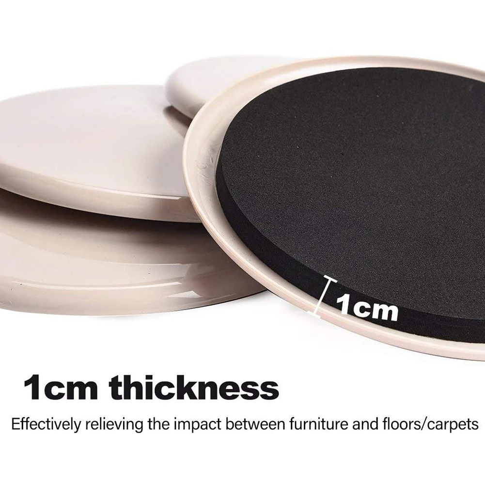 4pcs EVA Furniture Sliders Legs Pads For Carpet Surfaces Construction Prevents Carpet Damage During Furniture Movement