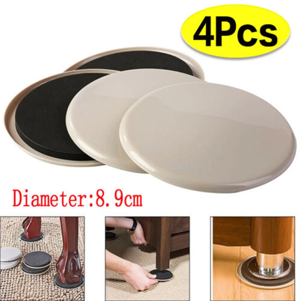 4pcs EVA Furniture Sliders Legs Pads For Carpet Surfaces Construction Prevents Carpet Damage During Furniture Movement
