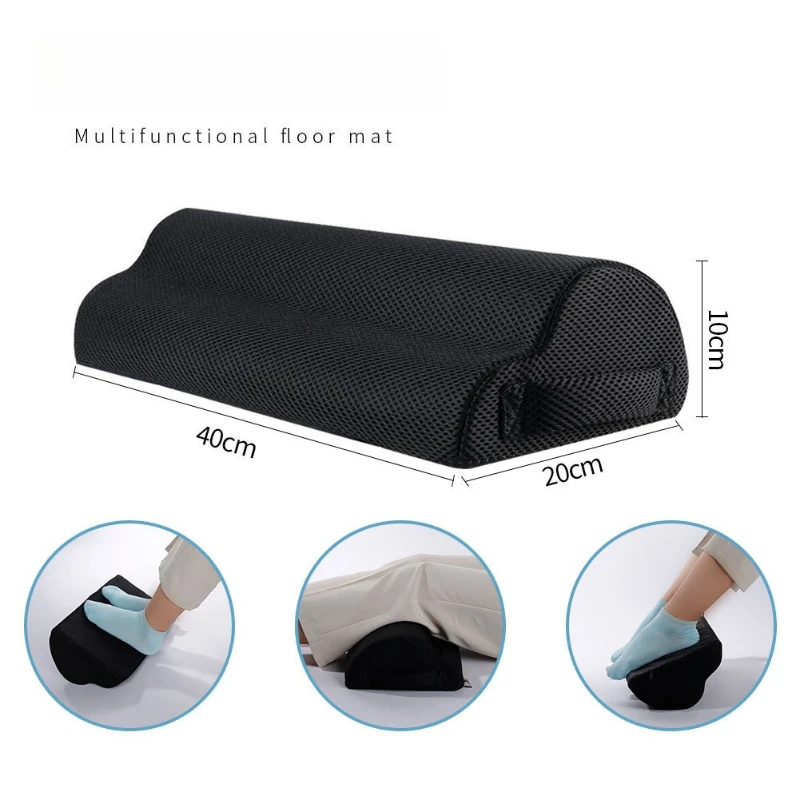 Memory Foam Office Foot Stool & Under Desk Footrest Leg Elevation Pillow for Gaming & Home Office 1/2pcs