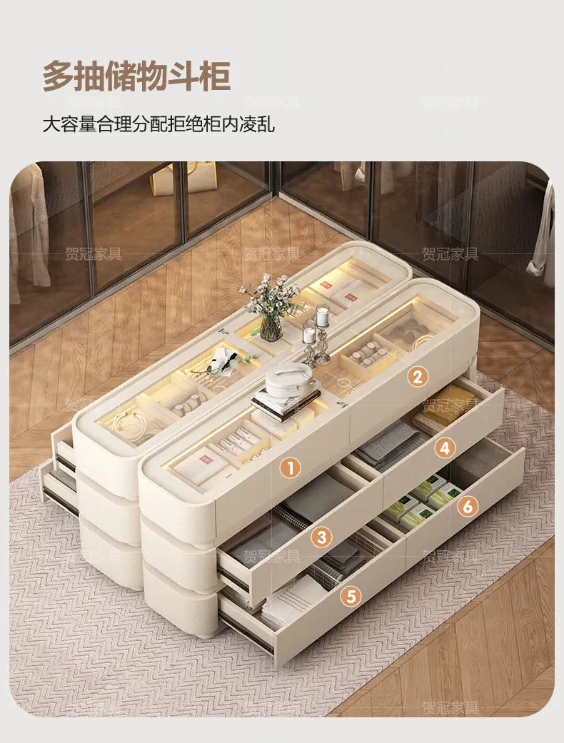 Storage Dresser Cabinets Hidden Black Luxury Collectables Light Cabinets Display Glass Aparadores De Salon Room Furniture