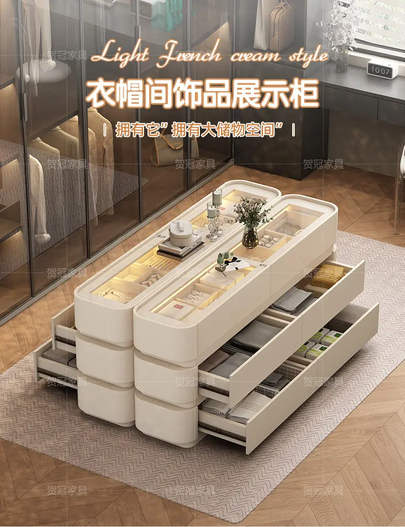 Storage Dresser Cabinets Hidden Black Luxury Collectables Light Cabinets Display Glass Aparadores De Salon Room Furniture