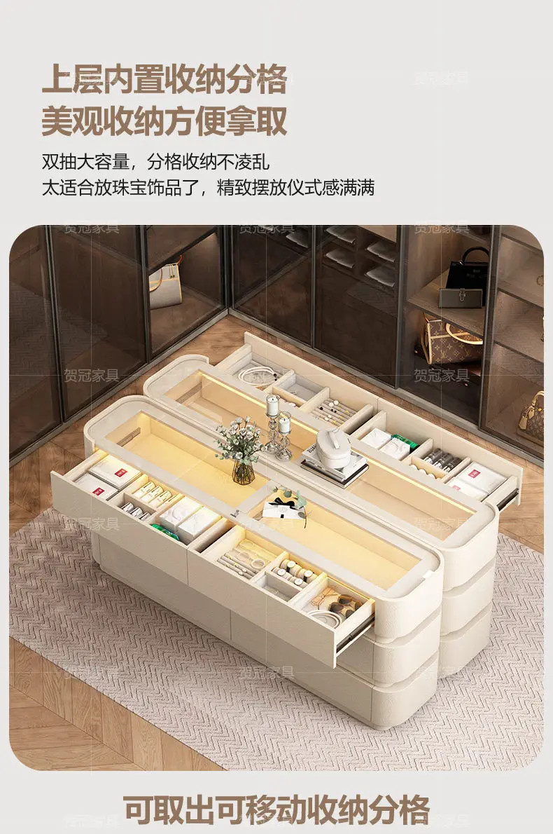 Storage Dresser Cabinets Hidden Black Luxury Collectables Light Cabinets Display Glass Aparadores De Salon Room Furniture