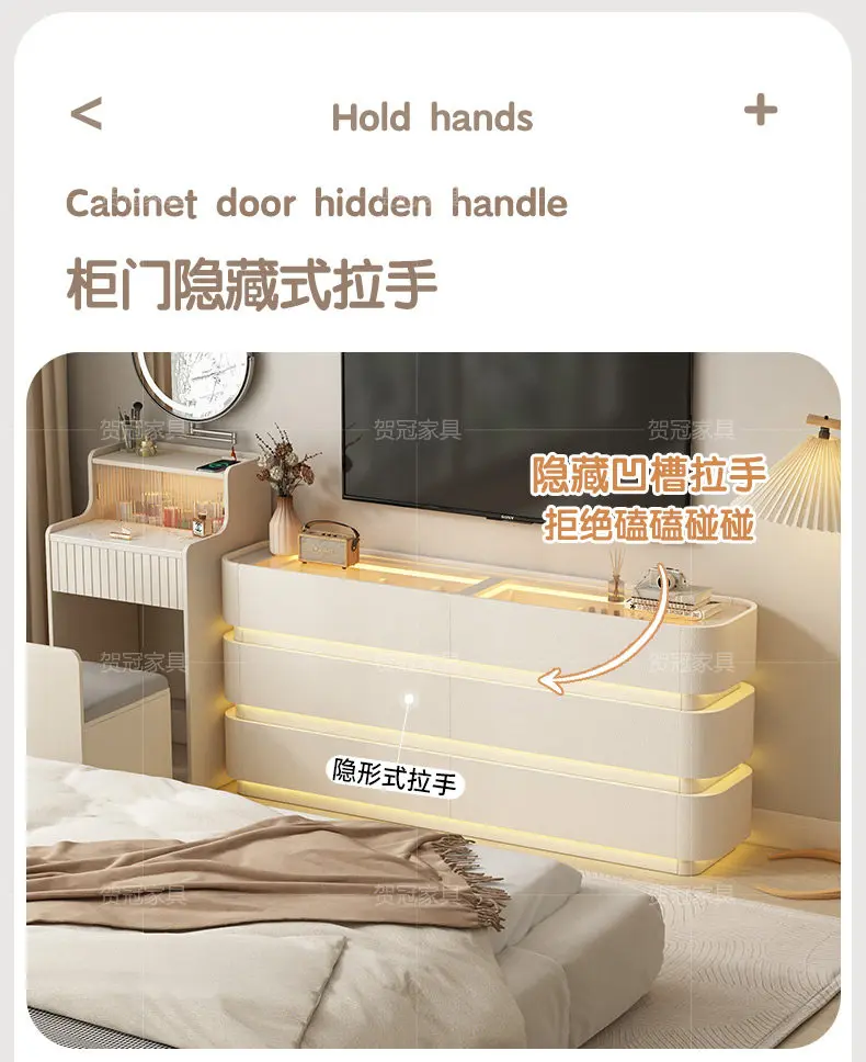 Storage Dresser Cabinets Hidden Black Luxury Collectables Light Cabinets Display Glass Aparadores De Salon Room Furniture