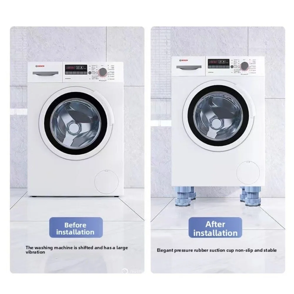 Multi-Functional Washing Machine Shockproof Pad Adjustable Universal Anti Vibration Mat Anti-Slip Furniture Foot Pad