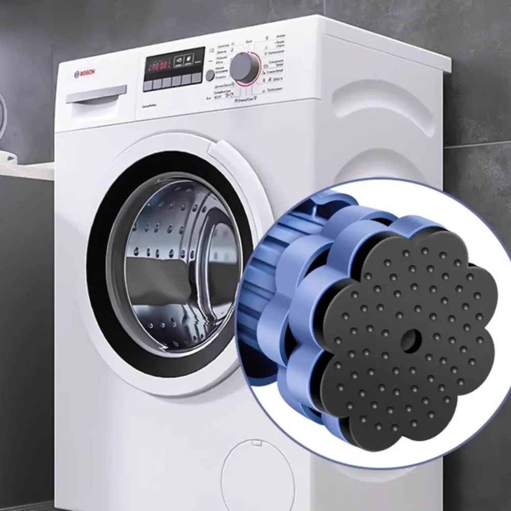 Multi-Functional Washing Machine Shockproof Pad Adjustable Universal Anti Vibration Mat Anti-Slip Furniture Foot Pad