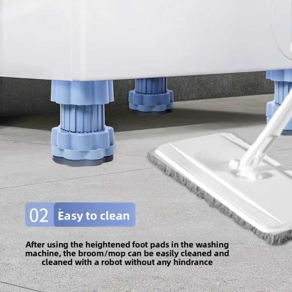 Multi-Functional Washing Machine Shockproof Pad Adjustable Universal Anti Vibration Mat Anti-Slip Furniture Foot Pad