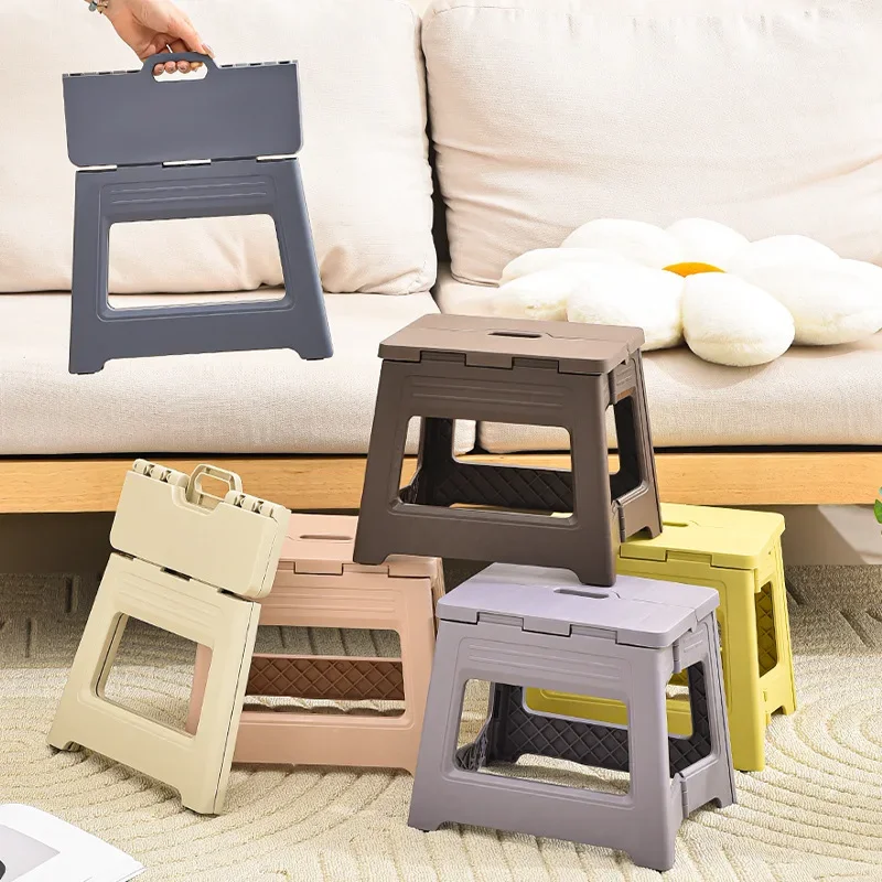 New Lightweight Space Thickened Folding Stool, Portable Home Outdoor Camping, Magza Fishing, Simple and Integrated Design