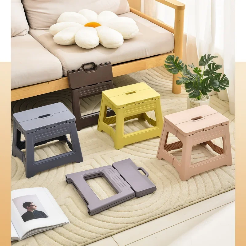 New Lightweight Space Thickened Folding Stool, Portable Home Outdoor Camping, Magza Fishing, Simple and Integrated Design