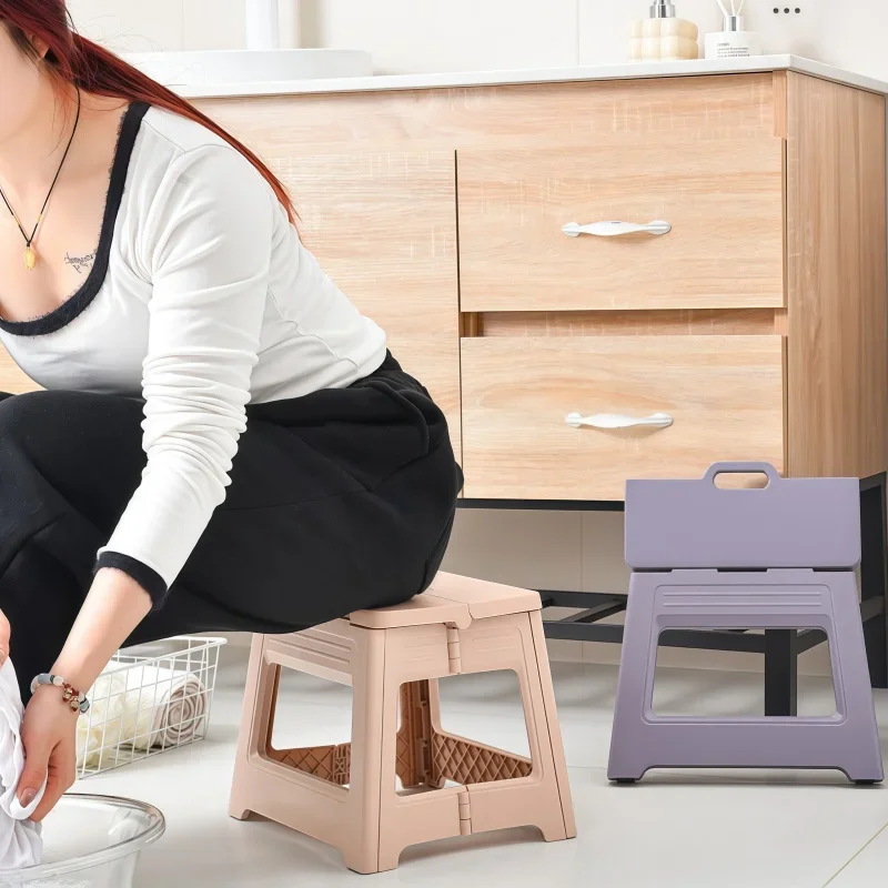 New Lightweight Space Thickened Folding Stool, Portable Home Outdoor Camping, Magza Fishing, Simple and Integrated Design