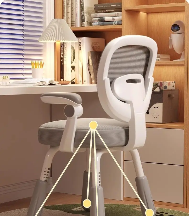 Children's Study Chair Househol/d Adjustment Lifting Desk Special Back Chair for Writing Correction Sitting Posture