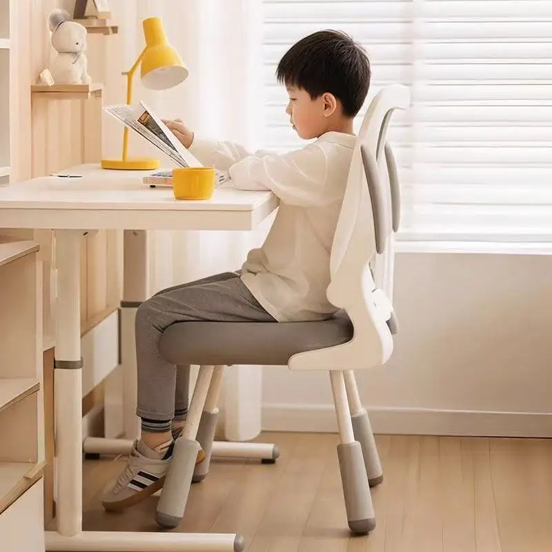 Children's Study Chair Househol/d Adjustment Lifting Desk Special Back Chair for Writing Correction Sitting Posture