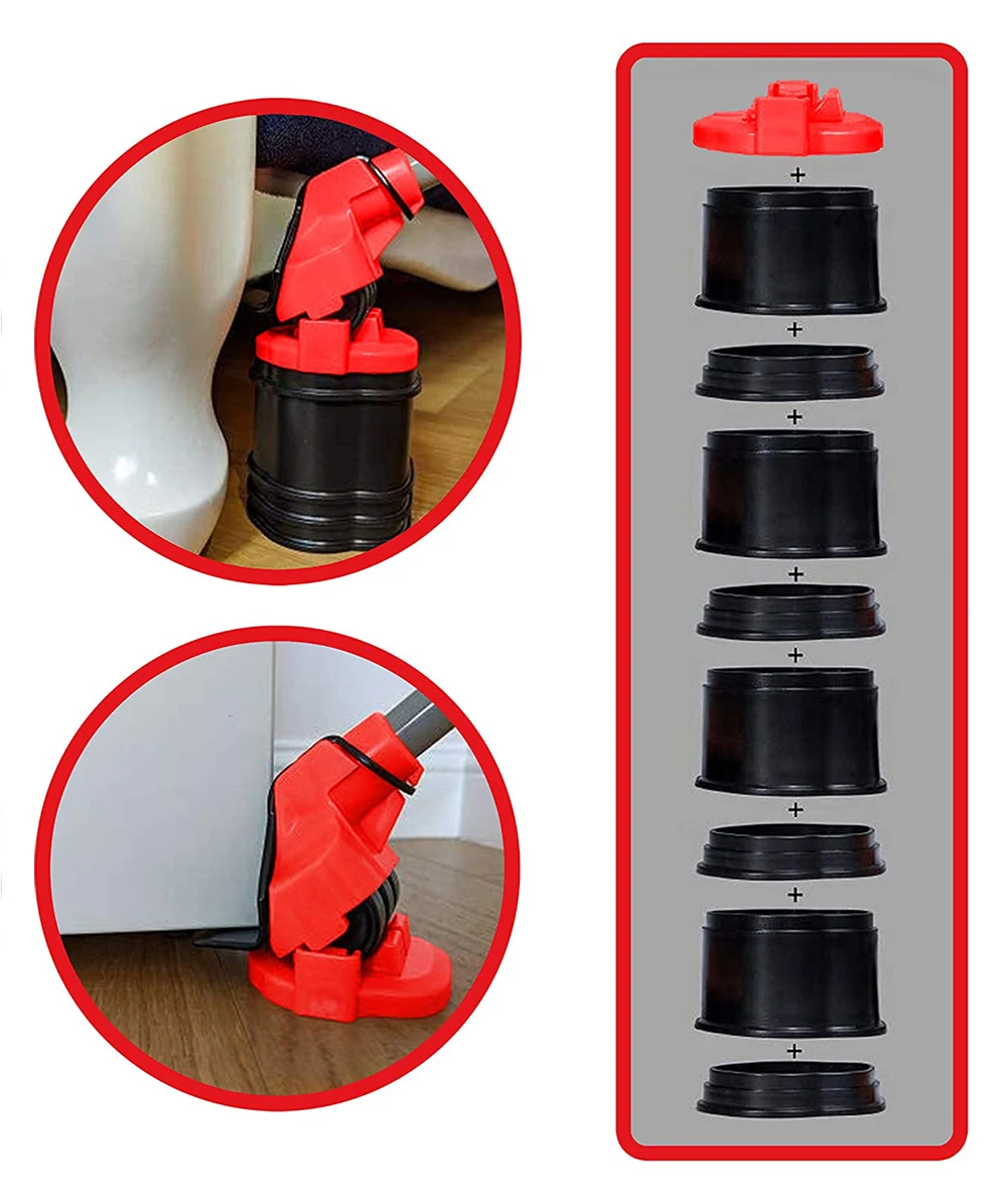 Heavy Duty Furniture Mover Set Furniture Mover Tool Transport Lifter Heavy Stuffs Moving Wheel Roller Bar Hand Tools