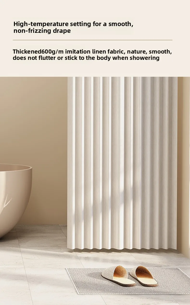 Hidden Folding Curtain Rod No Punching Bathroom Waterproof Drying Rack Toilet Telescopic Rod Partition Curtain Shower  Curtain