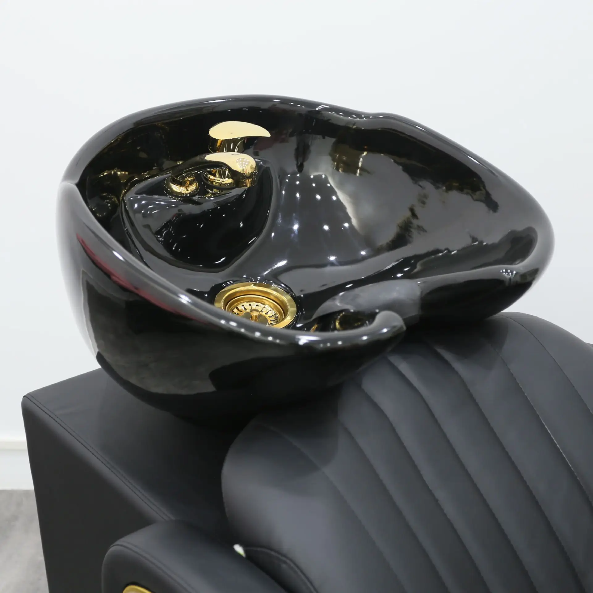 Hair salon semi-reclining shampoo chair flush bed Barber shop multi-functional flush shampoo bed
