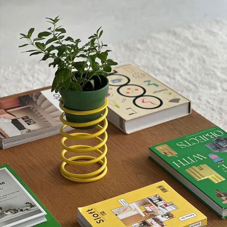 Creative Spring Plant Shelves Corner Decorative Flowerpot Balcony Flowers Display Stand Storage Support Plants Shelf Furniture
