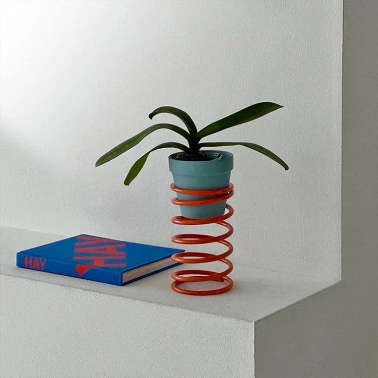 Creative Spring Plant Shelves Corner Decorative Flowerpot Balcony Flowers Display Stand Storage Support Plants Shelf Furniture
