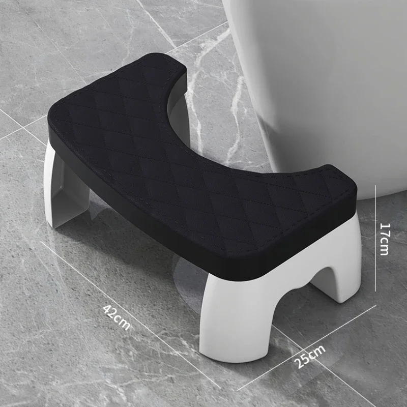 Anti-Slip Toilet Step Stool, Comfort Squat Posture Footrest, Sturdy Portable Bathroom Stool for Adults & Kids
