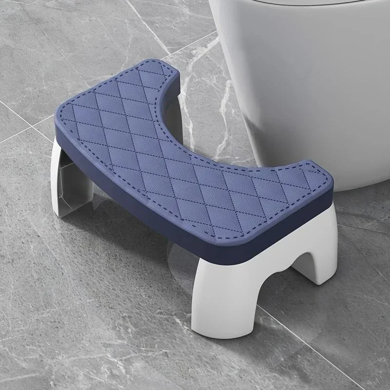 Anti-Slip Toilet Step Stool, Comfort Squat Posture Footrest, Sturdy Portable Bathroom Stool for Adults & Kids