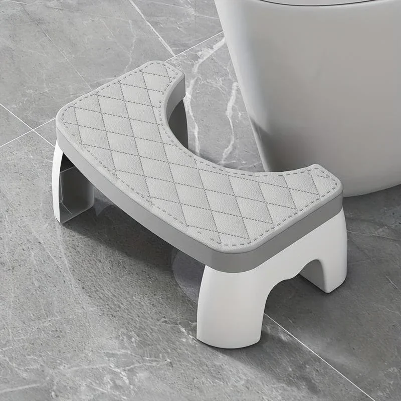 Anti-Slip Toilet Step Stool, Comfort Squat Posture Footrest, Sturdy Portable Bathroom Stool for Adults & Kids