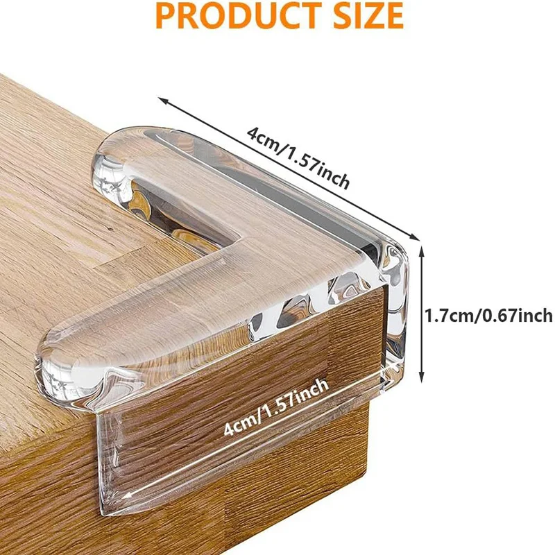 10/20Pcs Corner Protector L-shaped Safety Table Corner Guards Set Pvc Table Corner Protection Soft Transparent Corner Protection
