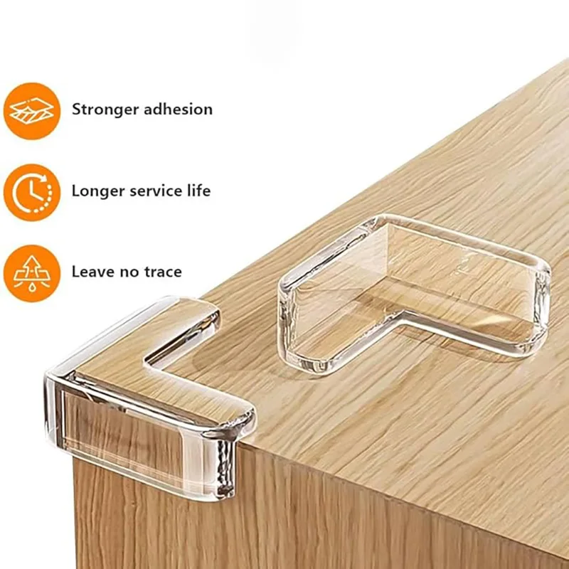 10/20Pcs Corner Protector L-shaped Safety Table Corner Guards Set Pvc Table Corner Protection Soft Transparent Corner Protection