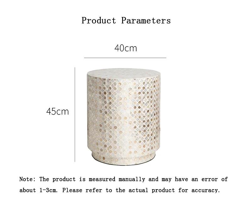 Nordic Furniture,Creative Shell Tea Table,Living Room Side Table,Cylindrical Display Stand,Luxury Display Stand,Art Storage Desk