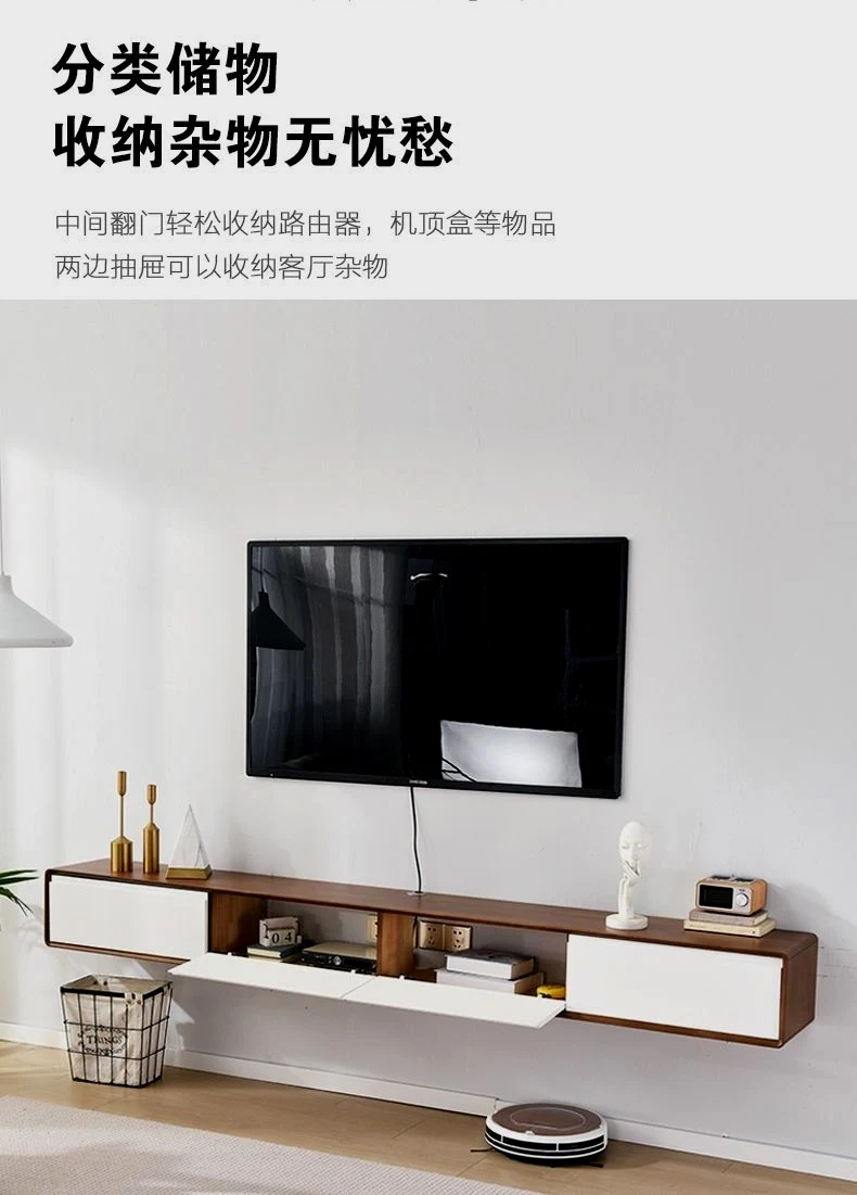 Retro Monitor Tv Stands Wood Wall Shelf Entertainment Office Tv Table Cabinets Aesthetic Muebles Para Tv Chinese Style Furniture