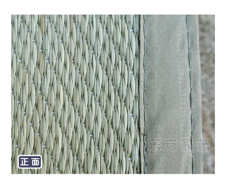 Straw Mat Fabric Folding Comfortable Summer Tatami Rectangle Large Foldable Floor Straw Mat For Sleeping Mattress Flooring